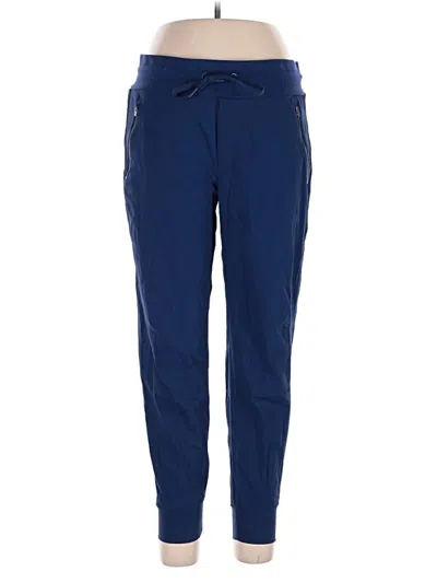 Pre-owned Athleta Track Pants In Blue