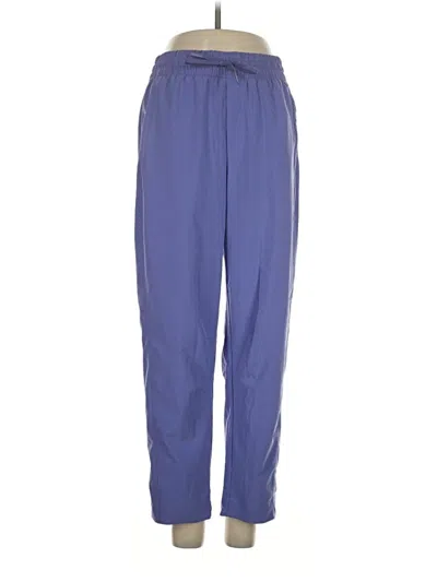 Pre-owned Athleta Track Pants In Blue