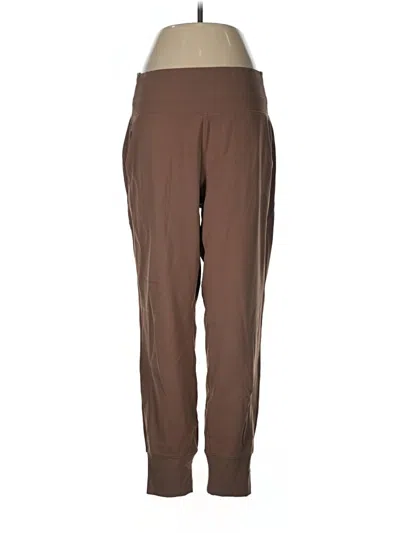 Pre-owned Athleta Track Pants In Brown