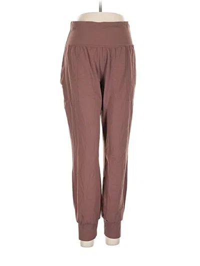 Pre-owned Athleta Track Pants In Brown
