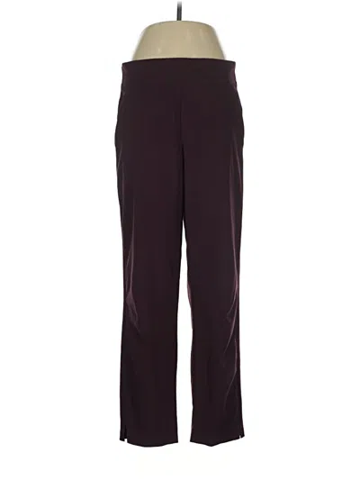 Pre-owned Athleta Track Pants In Burgundy