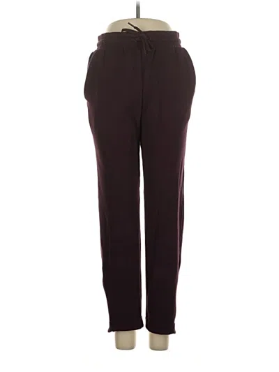 Pre-owned Athleta Track Pants In Burgundy
