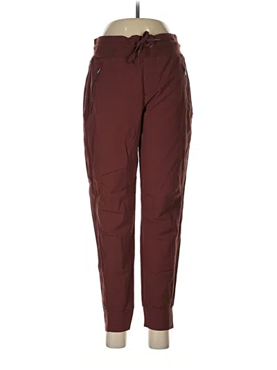 Pre-owned Athleta Track Pants In Burgundy