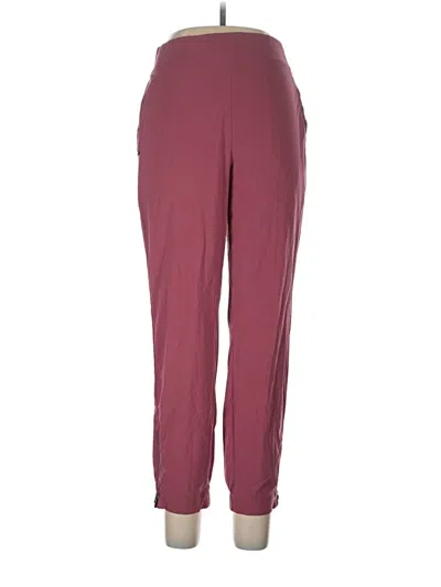 Pre-owned Athleta Track Pants In Burgundy