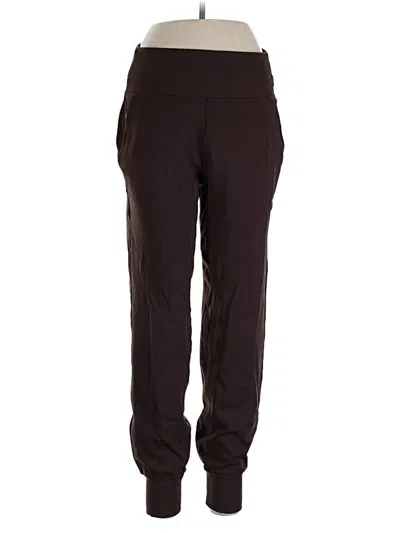 Pre-owned Athleta Track Pants In Burgundy