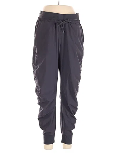 Pre-owned Athleta Track Pants In Gray