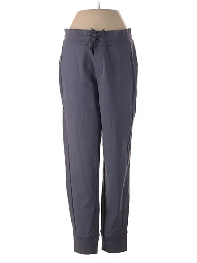 Pre-owned Athleta Track Pants In Gray