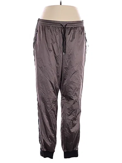 Pre-owned Athleta Track Pants In Gray