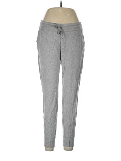 Pre-owned Athleta Track Pants In Gray