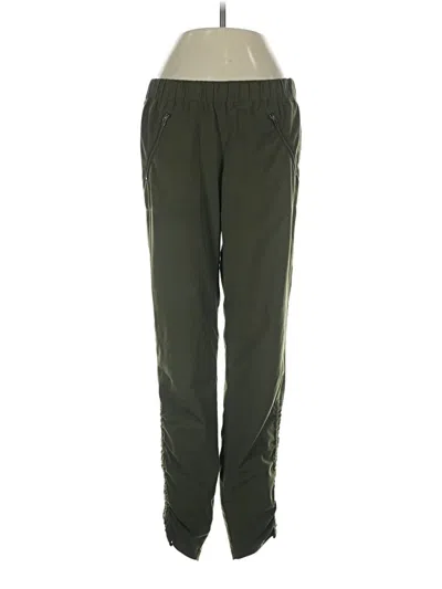 Pre-owned Athleta Track Pants In Green