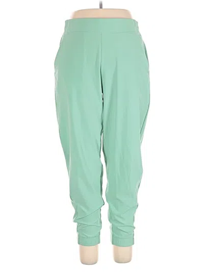 Pre-owned Athleta Track Pants In Green
