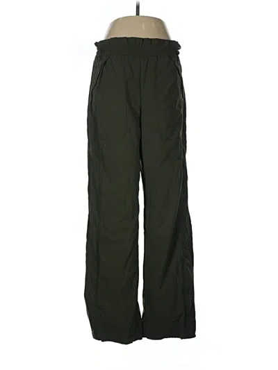 Pre-owned Athleta Track Pants In Green