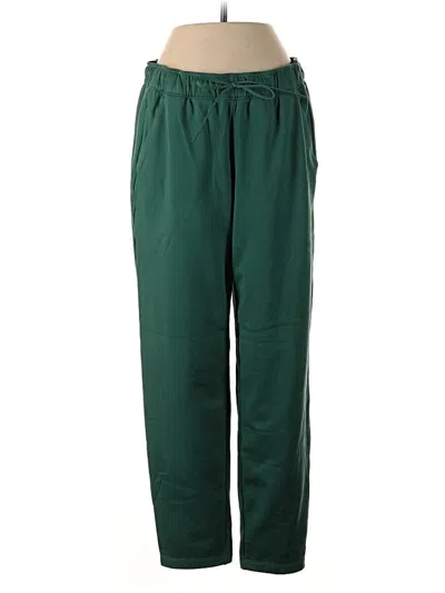 Pre-owned Athleta Track Pants In Green