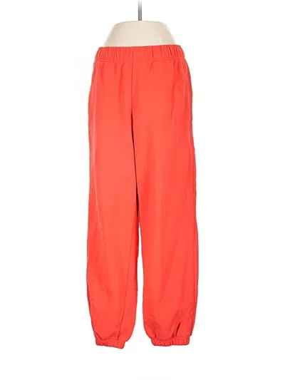 Pre-owned Athleta Track Pants In Orange