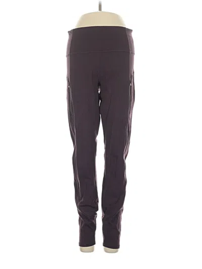 Pre-owned Athleta Track Pants In Purple