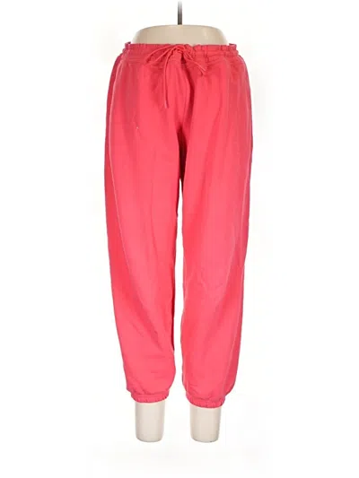 Pre-owned Athleta Track Pants In Red