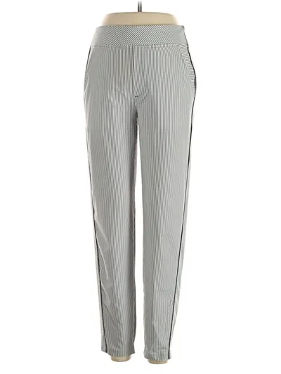 Pre-owned Athleta Track Pants In Silver