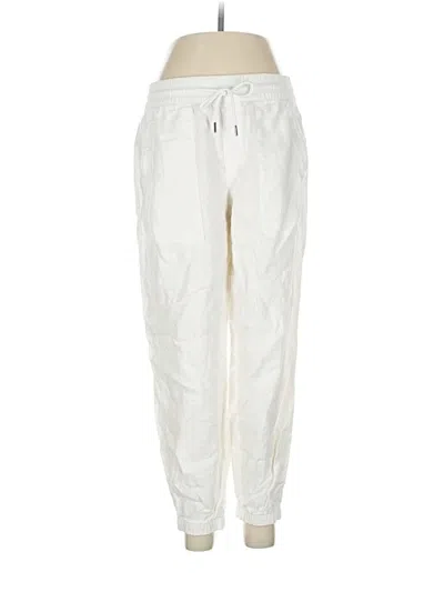 Pre-owned Athleta Track Pants In White