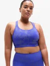 Athleta Train Free Reflective Bra D-dd In Blue