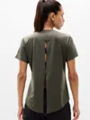 Athleta Trainknit Tee In Green
