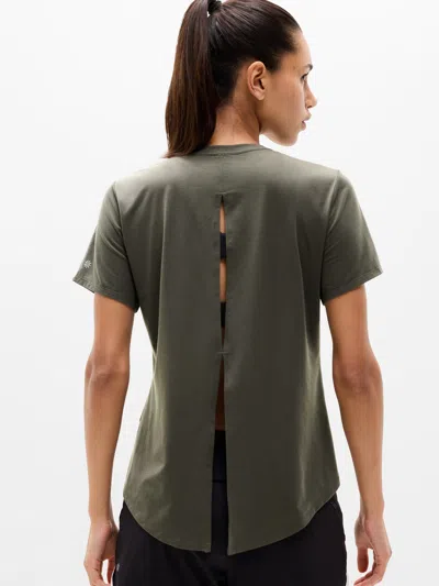 Athleta Trainknit Tee In Green