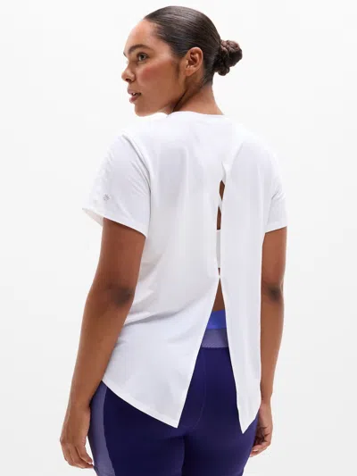 Athleta Trainknit Tee In White