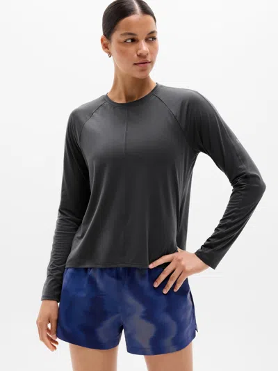 Athleta Trainknit Top In Ash