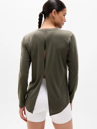 Athleta Trainknit Top In Green