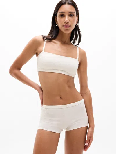 Athleta Tranquil Mid Rise Waffle Boys'hort In White