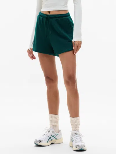 Athleta Tranquil Mid Rise Waffle Short In Green