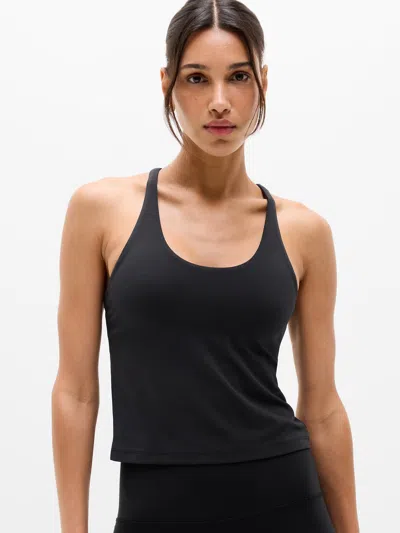 Athleta Transcend Crossback Built-in Bra Tank In Black