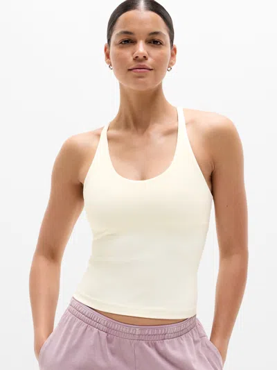 Athleta Transcend Crossback Built-in Bra Tank In White