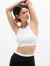Athleta Transcend High Neck Bra In White