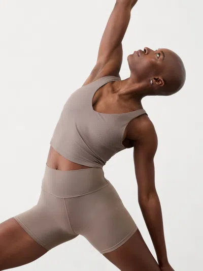 Athleta Transcend High Rise 5 Short In Pyrite