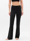 Athleta Transcend High Rise Fold Over Flare Legging In Black