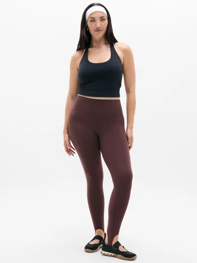 Athleta Transcend High Rise Stirrup Legging In Nocturnal