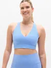 Athleta Transcend Longline Bra D-dd In Waterfall