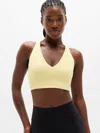 Athleta Transcend Longline Bra D-dd In Yellow