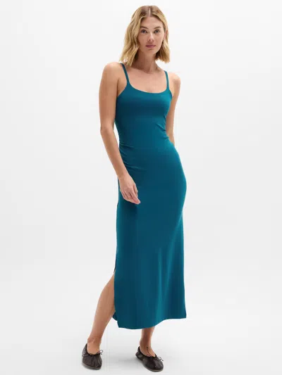 Athleta Transcend Maxi Dress In Coastal Teal