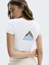 Athleta Transcend Open Back Tee In Bright White
