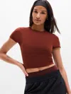 Athleta Transcend Open Back Tee In Red