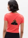 Athleta Transcend Open Back Tee In Red