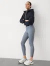 Athleta Transcend Rib High Rise 7/8 Legging In Shadow Blue Rib
