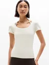 Athleta Transcend Scoop Tee In Brown
