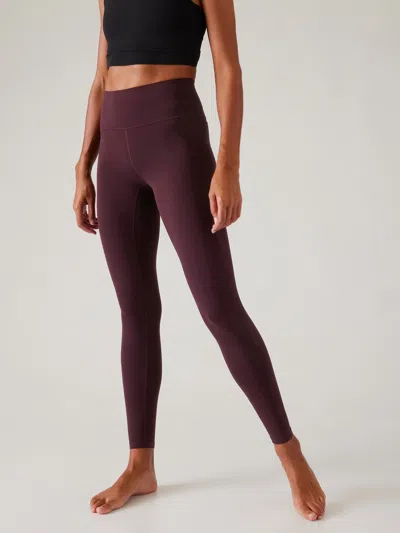 Athleta Transcend Stash Leggings In Spiced Cabernet