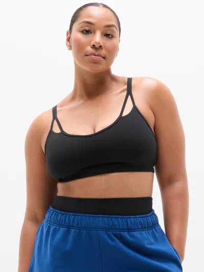 Athleta Transcend Strappy Bra D-dd In Black