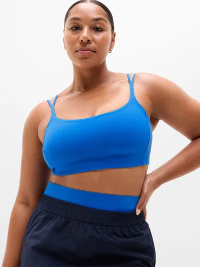 Athleta Transcend Strappy Bra D-dd In Blue