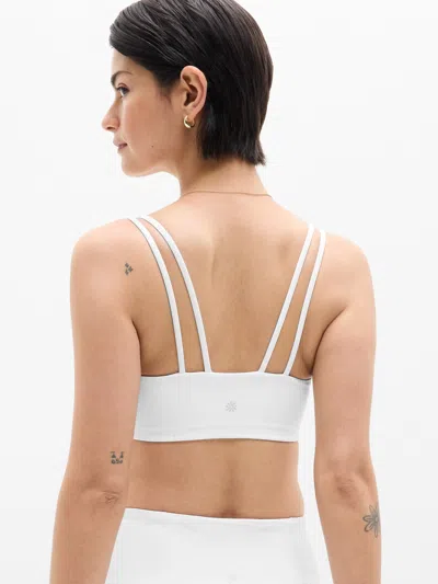 Athleta Transcend Strappy Bra D-dd In White