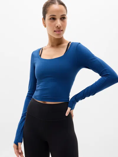 Athleta Transcend Top In Blue
