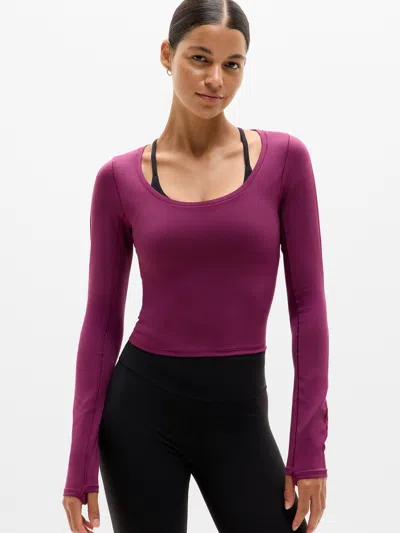 Athleta Transcend Top In Purple